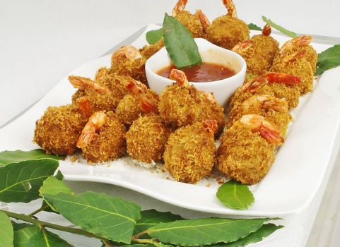 Kokos-Garnelen-Praline